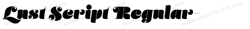 Lust Script Regular字体转换